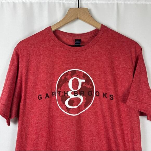TUL Men's Garth Brooks World Tour "So Far" Tour T-Shirt Country Music Red Size S - Picture 3 of 7